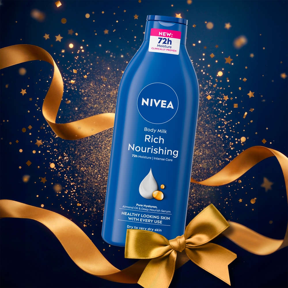 Набор косметики для тела NIVEA Time to Care подарочный, молочко для тела, гель для душа, антиперспирант — фото 3