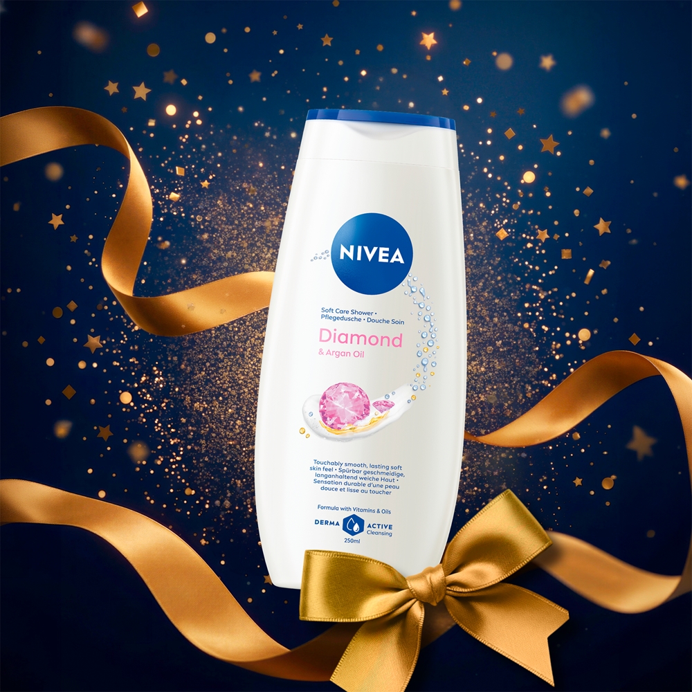 Набор косметики для тела NIVEA Time to Shine подарочный, молочко для тела, гель для душа, антиперспирант — фото 4