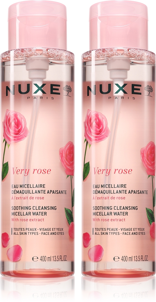Мицеллярная вода Nuxe Very Rose успокаивающая, набор 2 шт. по 400 мл