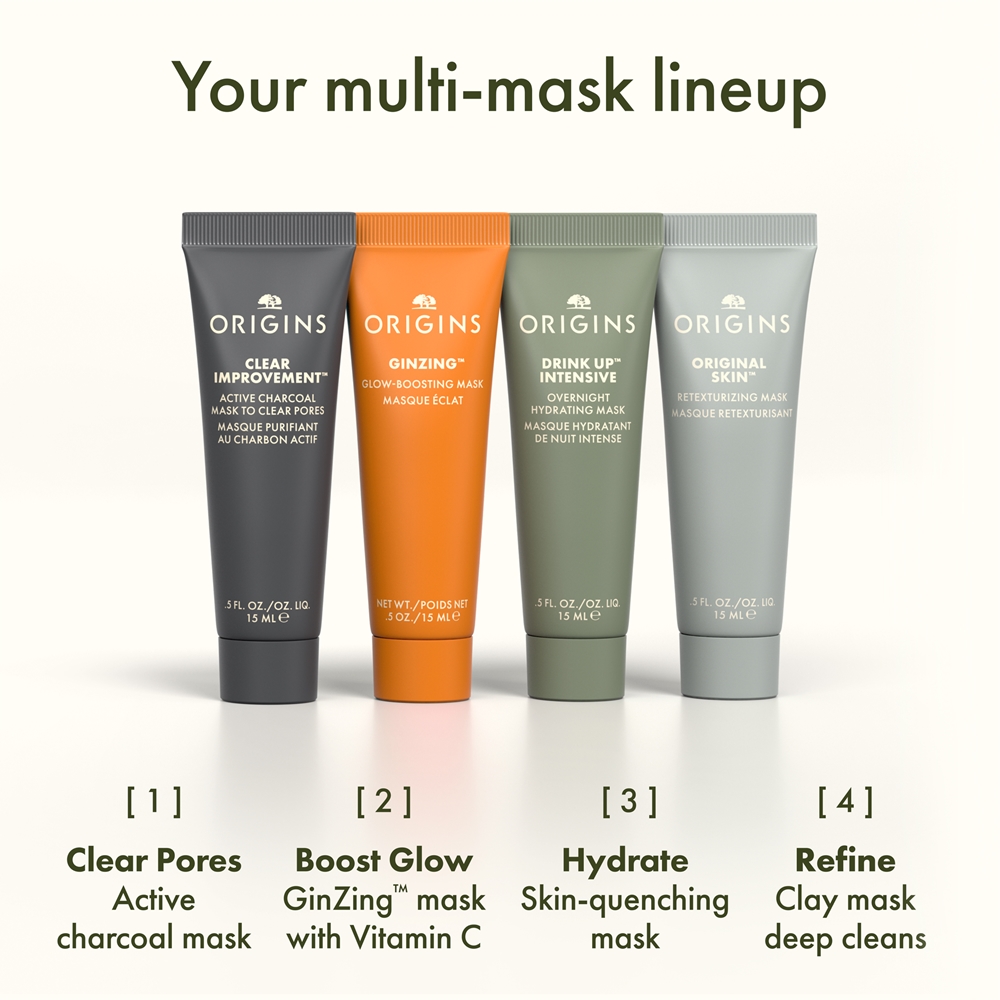 Набор масок для лица Origins Holiday Mini Mask Rituals подарочный, мини-версии, 1 шт — фото 3