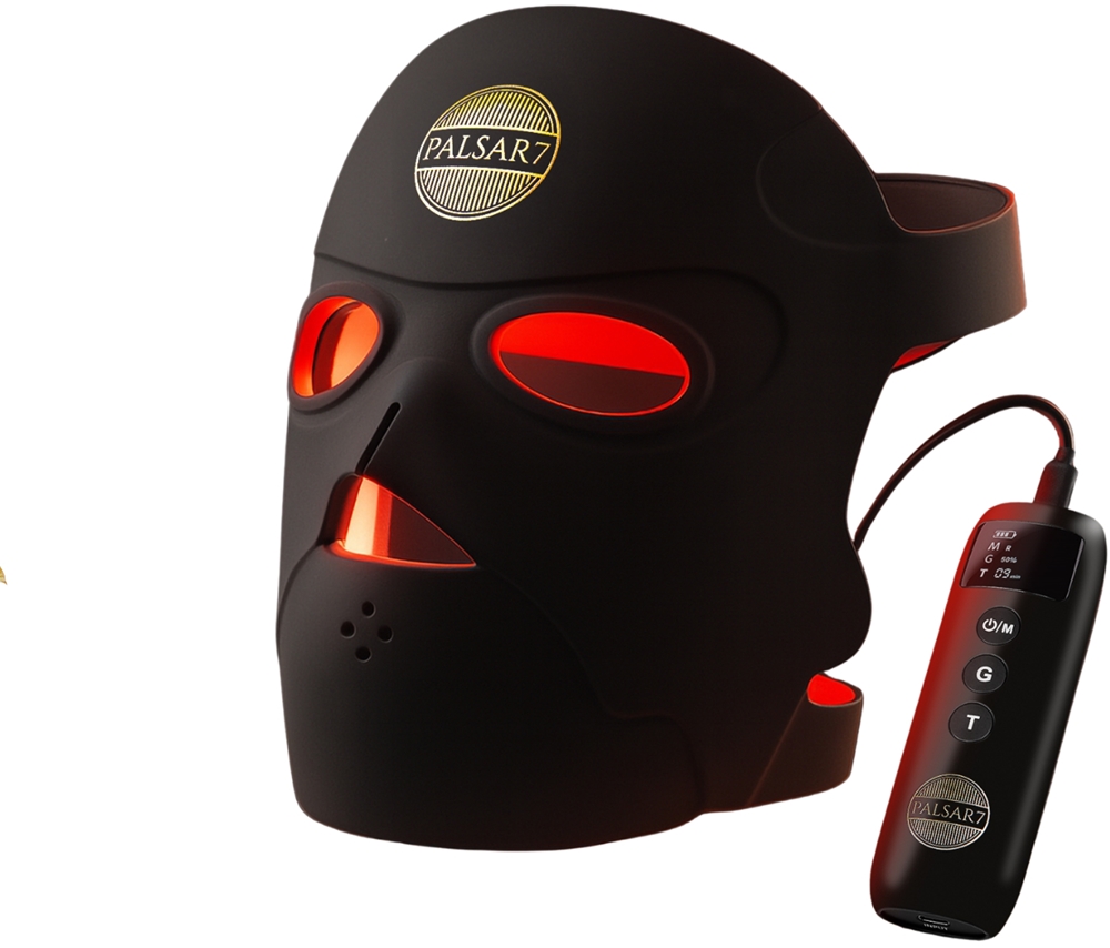 Masked Ridotto PALSAR7 Exclusive Set Photon LED Mask & Galvanic Iron fissato a un ...