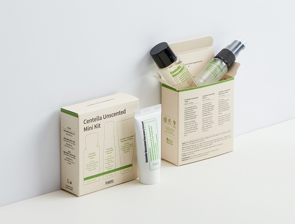 Purito Centella Unscented Travel Set (for sensitive and irritable skin