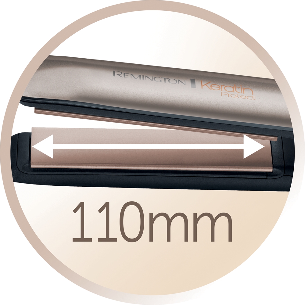 Lisseur Remington Avec Soins Kératine & Huile D'Amande - Protection Thermique - Couleur Noire - Neuf Sous Boîte