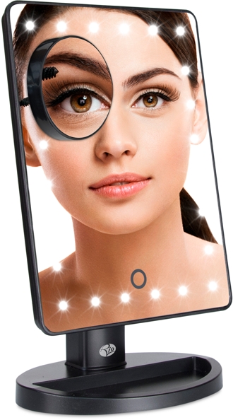 Зеркало для макияжа RIO 24 LED Mirror косметическое, классическое и увеличительное, 1 шт — фото 8