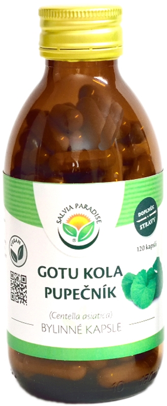 Капсулы растительные Salvia Paradise Gotu kola для памяти и концентрации, 120 капсул