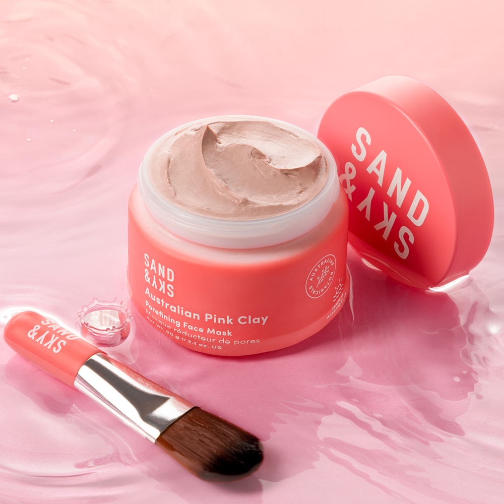 Sand And Sky Australian Pink Clay Porefining Face Mask Detoxifying Mask