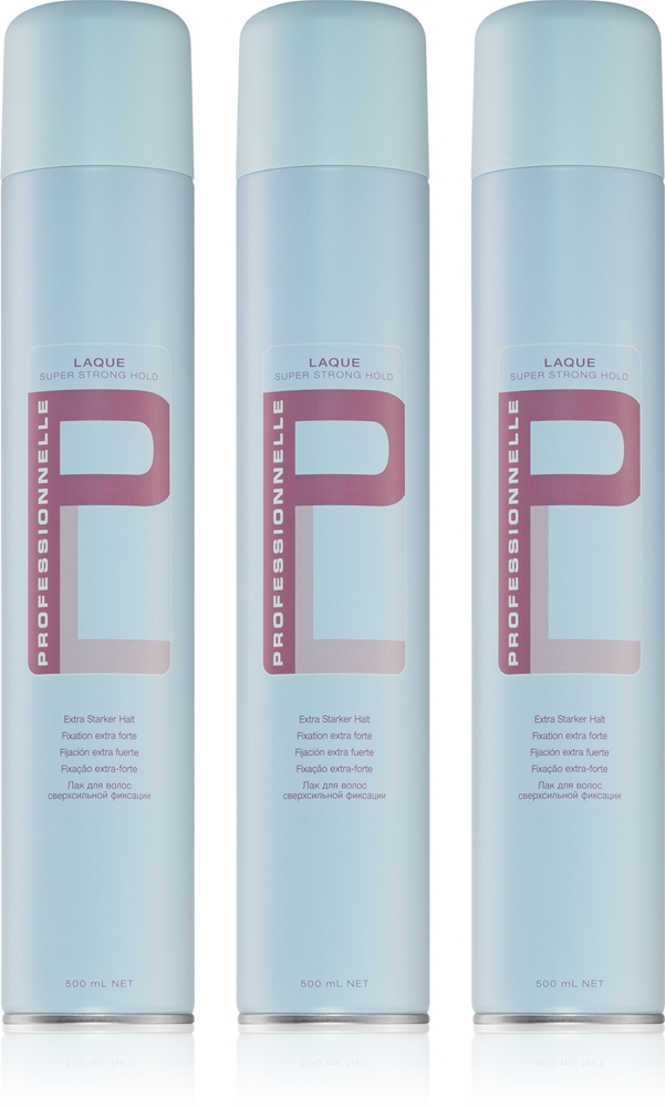 Лак для волос Schwarzkopf Professional Professionnelle сверхсильной фиксации, набор, 3 x 500 мл