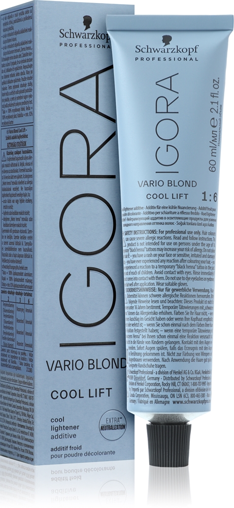 Средство для осветления волос Schwarzkopf Professional IGORA Vario Blond Cool Lift профессиональное, 60 мл Cool Lift