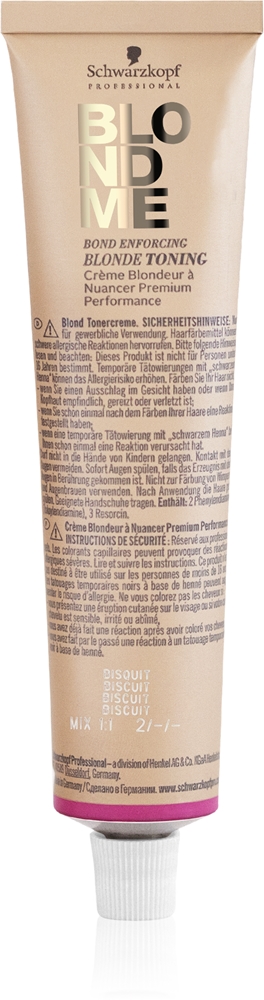 Schwarzkopf Blondme Toning (T) – 60 Ml, Keksdose, Für Blonde Haare, Einzigartige Tönung