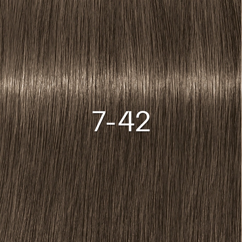 Стойкая крем-краска для волос Schwarzkopf Professional IGORA ZERO AMM, натуральный эффект, 60 мл, оттенок 7-42 — фото 7