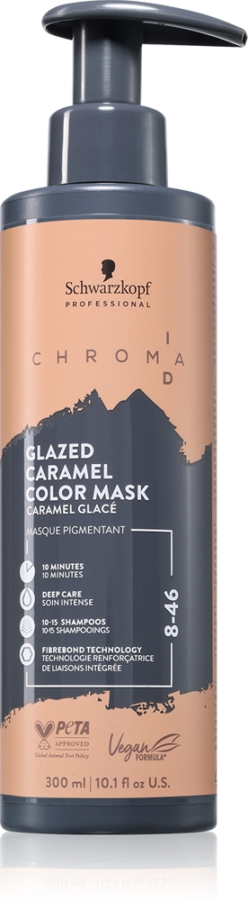 Тонирующая маска для волос Schwarzkopf Professional Chroma ID Color Mask, обновляющая или меняющая оттенок, 300 мл, оттенок 8-46 Glazed Caramel