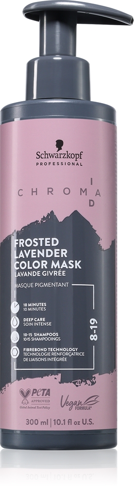 Тонирующая маска для волос Schwarzkopf Professional Chroma ID Color Mask, обновляющая или меняющая оттенок, 300 мл, оттенок 8-19 Frosted Lavender