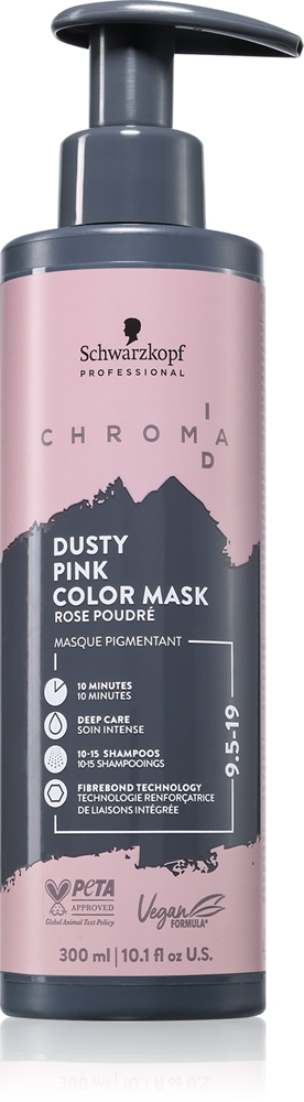 Тонирующая маска для волос Schwarzkopf Professional Chroma ID Color Mask, обновляющая или меняющая оттенок, 300 мл, оттенок 9.5-19 Dusty Pink