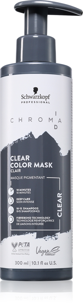 Тонирующая маска для волос Schwarzkopf Professional Chroma ID Color Mask, обновляющая или меняющая оттенок, 300 мл, оттенок Clear