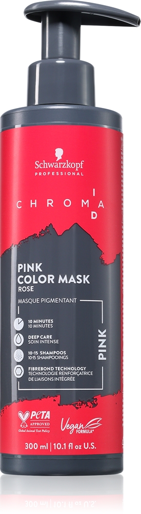 Тонирующая маска для волос Schwarzkopf Professional Chroma ID Color Mask, обновляющая или меняющая оттенок, 300 мл, оттенок Pink