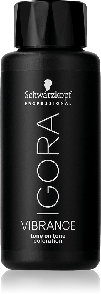 Деми-перманентная краска для волос Schwarzkopf Professional IGORA Vibrance тон в тон, 60 мл, оттенок 1-0 Black Natural