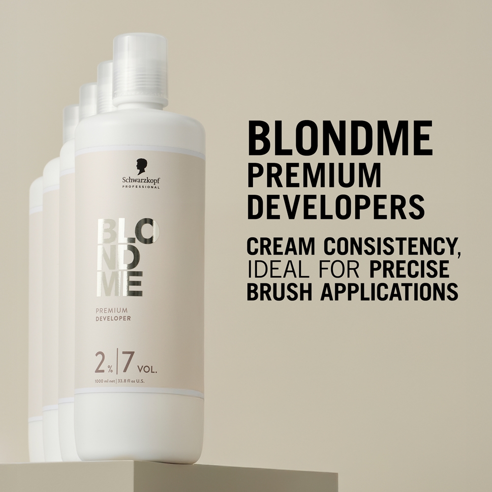Эмульсия окислительная для окрашивания волос Schwarzkopf Professional Blondme Premium Developer, профессиональная, 1000 мл — фото 2
