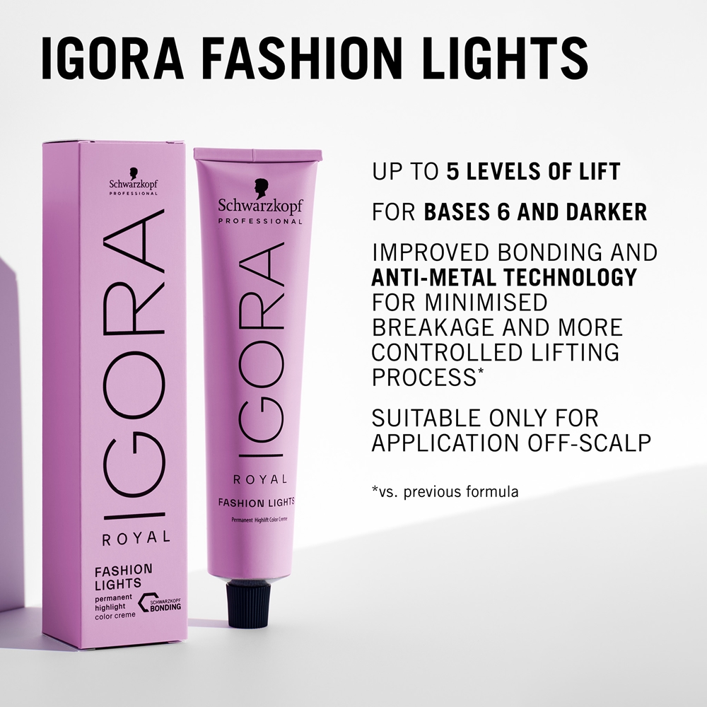 Стойкая краска для волос Schwarzkopf Professional IGORA Royal Fashion Lights, стойкая к вымыванию, 60 мл, оттенок L-24 — фото 3