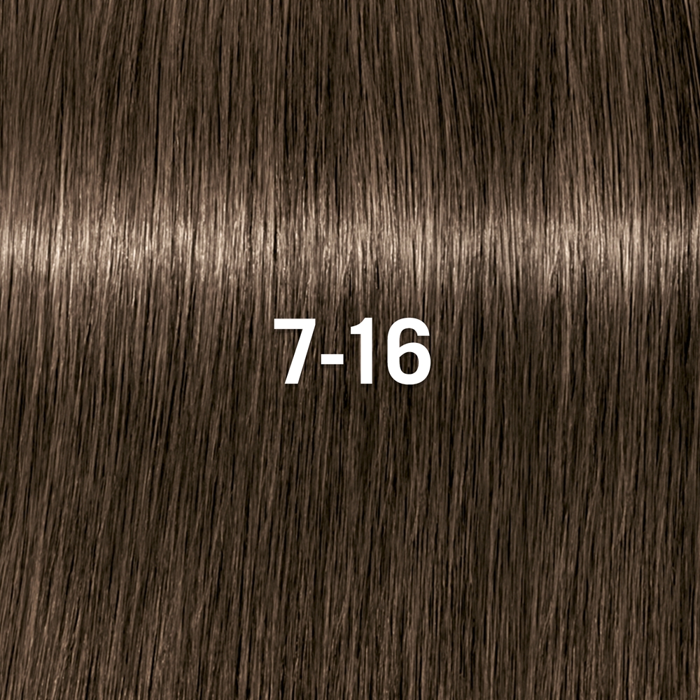 Стойкая крем-краска для волос Schwarzkopf Professional IGORA ZERO AMM, натуральный эффект, 60 мл, оттенок 7-16 — фото 2