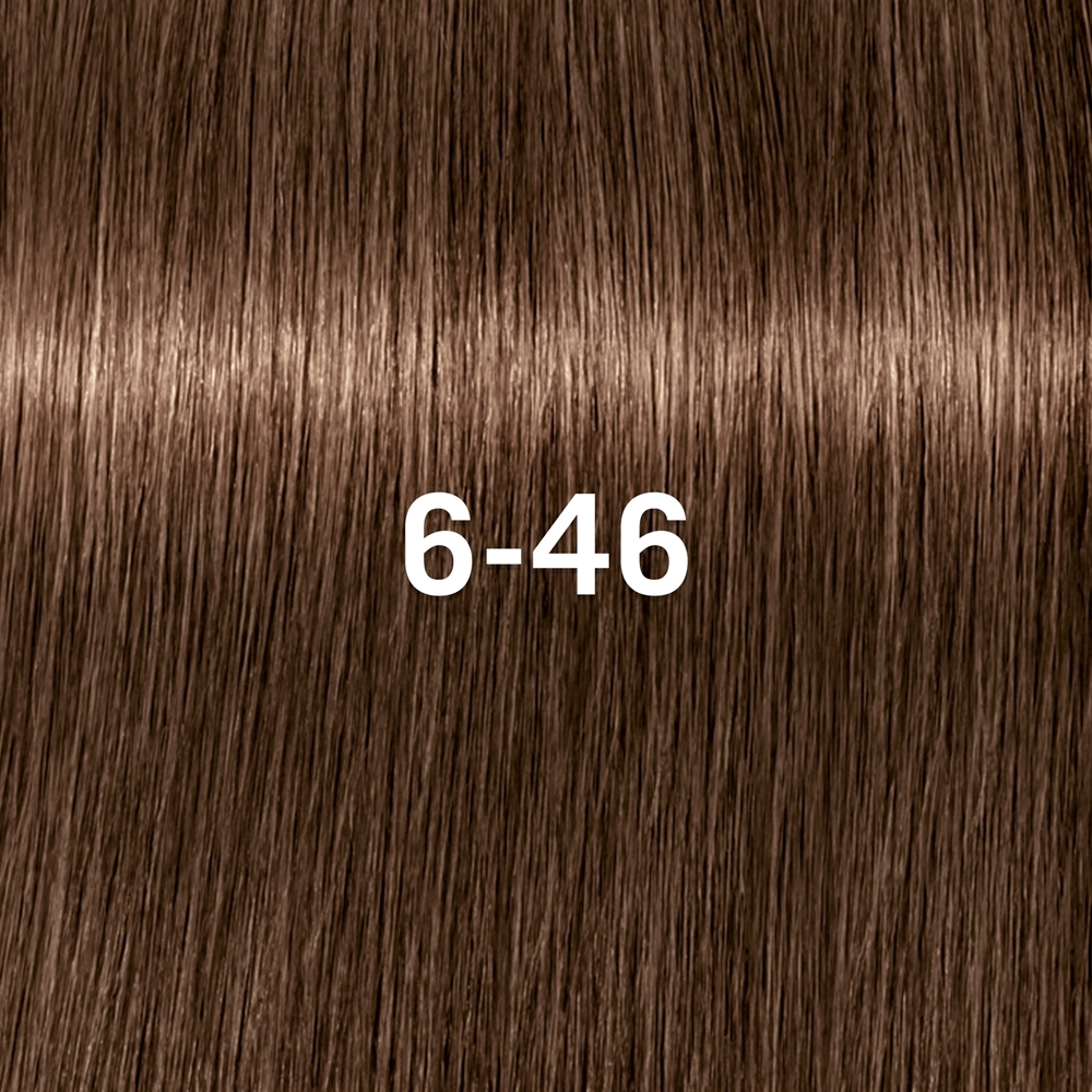 Деми-перманентная краска для волос Schwarzkopf Professional IGORA Vibrance тон в тон, 60 мл, оттенок 6-46 Dark Blonde Beige Chocolate — фото 2