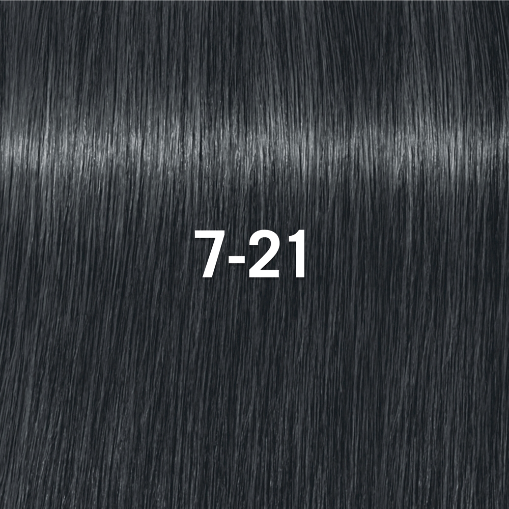 Деми-перманентная краска для волос Schwarzkopf Professional IGORA Vibrance тон в тон, 60 мл, оттенок 7-21 Medium Blonde Ash Cendré — фото 2