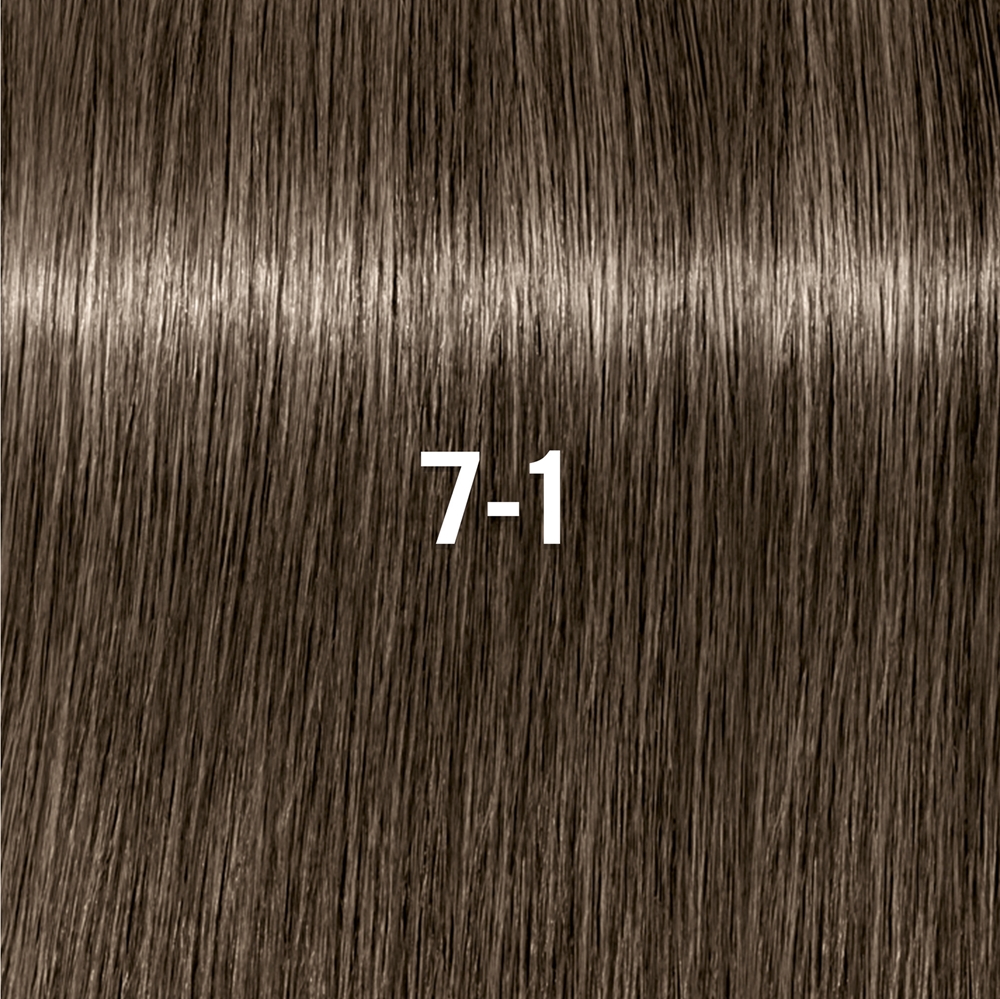 Деми-перманентная краска для волос Schwarzkopf Professional IGORA Vibrance тон в тон, 60 мл, оттенок 7-1 Medium Blonde Cendré — фото 2
