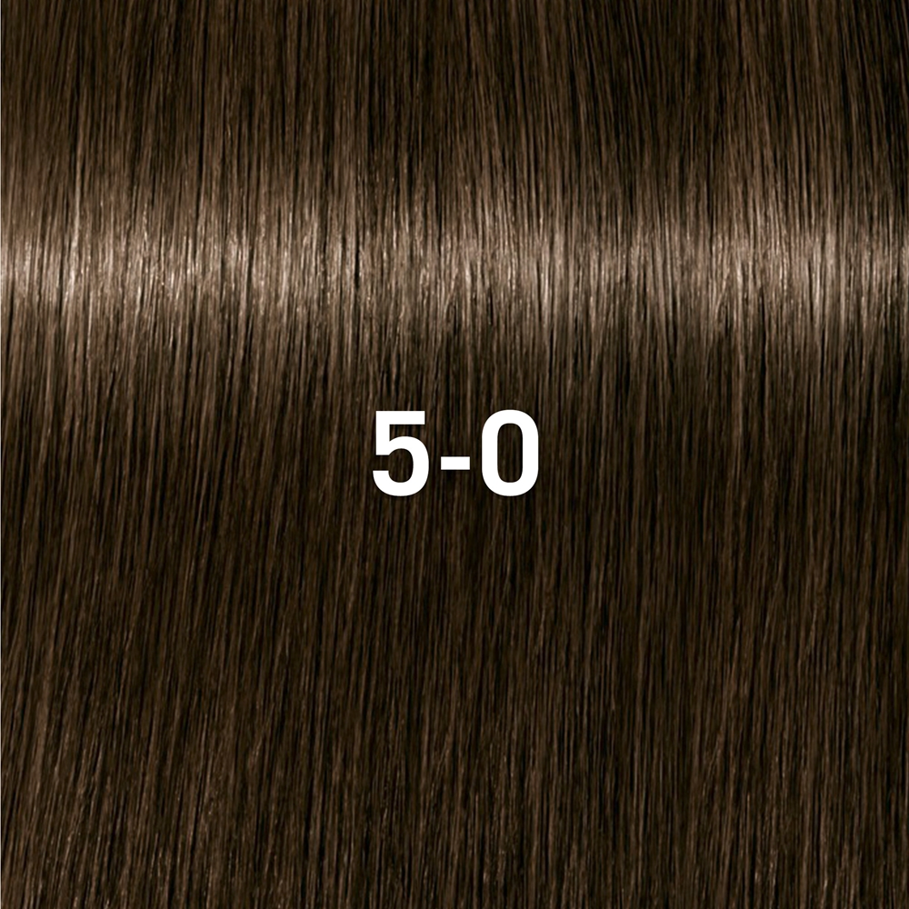 Деми-перманентная краска для волос Schwarzkopf Professional IGORA Vibrance тон в тон, 60 мл, оттенок 5-0 Light Brown Natural — фото 2