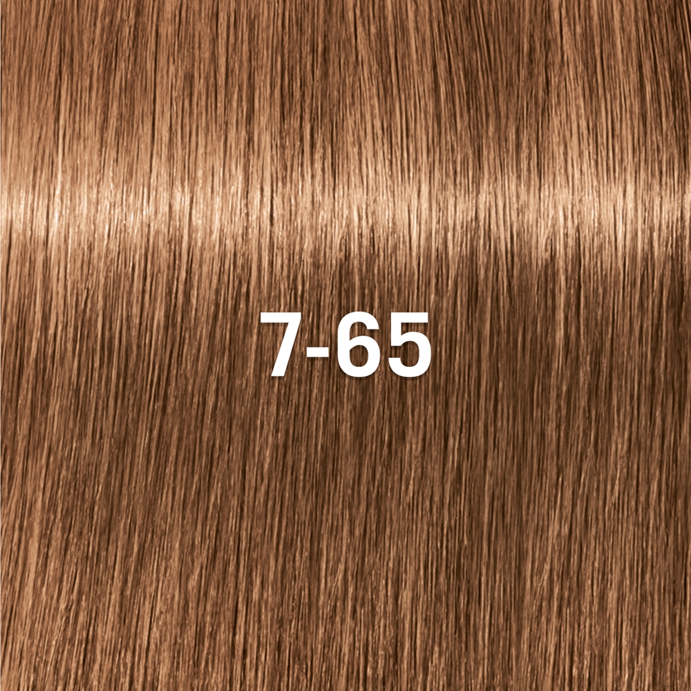 Деми-перманентная краска для волос Schwarzkopf Professional IGORA Vibrance тон в тон, 60 мл, оттенок 7-65 Medium Blonde Chocolate Gold — фото 2