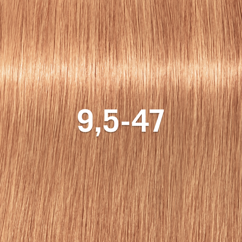 Деми-перманентная краска для волос Schwarzkopf Professional IGORA Vibrance тон в тон, 60 мл, оттенок 9.5-47 Beige Copper Toner — фото 2