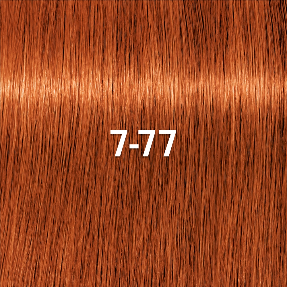 Деми-перманентная краска для волос Schwarzkopf Professional IGORA Vibrance тон в тон, 60 мл, оттенок 7-77 Medium Blonde Copper Extra — фото 2