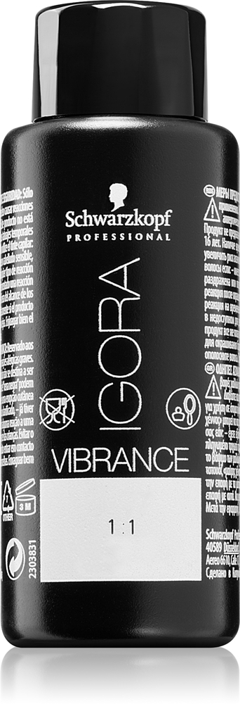 Деми-перманентная краска для волос Schwarzkopf Professional IGORA Vibrance тон в тон, 60 мл, оттенок Clear 0-00