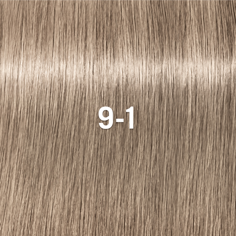Деми-перманентная краска для волос Schwarzkopf Professional IGORA Vibrance тон в тон, 60 мл, оттенок 9-1 Extra Light Blonde Cendré — фото 2
