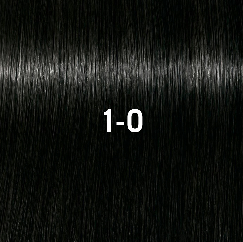 Деми-перманентная краска для волос Schwarzkopf Professional IGORA Vibrance тон в тон, 60 мл, оттенок 1-0 Black Natural — фото 2