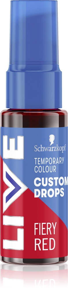 Капли-краситель для волос Schwarzkopf LIVE Drops полустойкие, оттенок красный, 30 мл