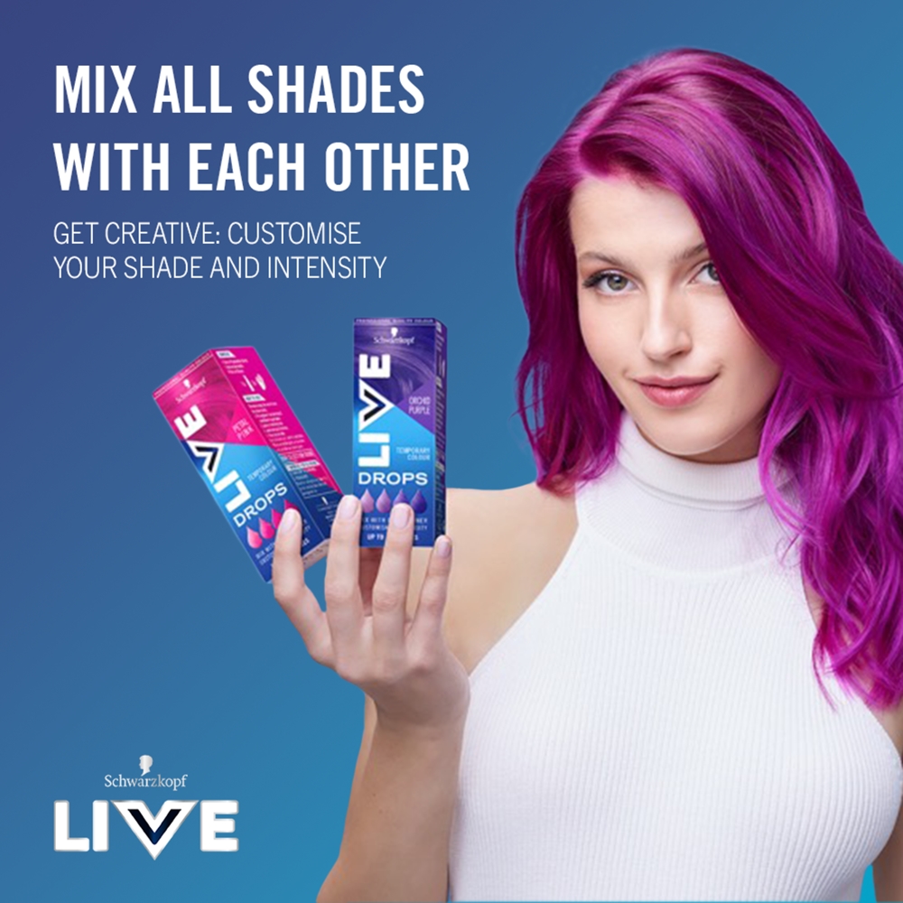 Капли-краситель для волос Schwarzkopf LIVE Drops полустойкие, оттенок красный, 30 мл — фото 6