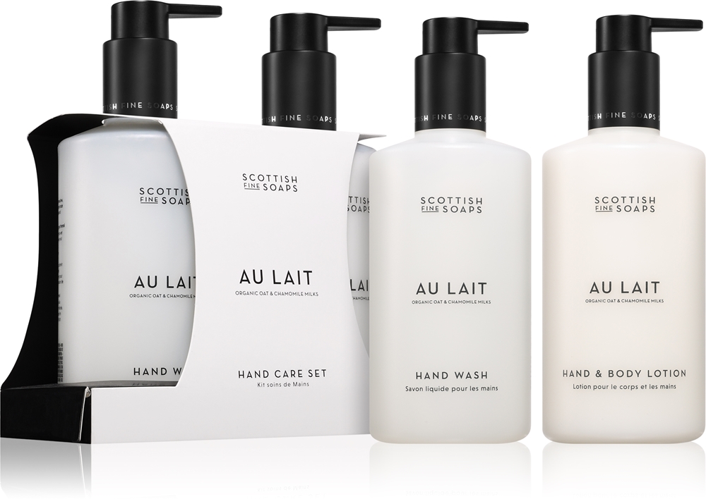 Набор для тела подарочный Scottish Fine Soaps Au Lait жидкое мыло и молочко, 2× 300 мл