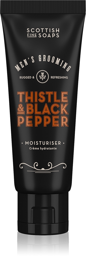 Крем для лица мужской Scottish Fine Soaps Thistle Black Pepper дневной, с гиалуроновой кислотой, 75 мл