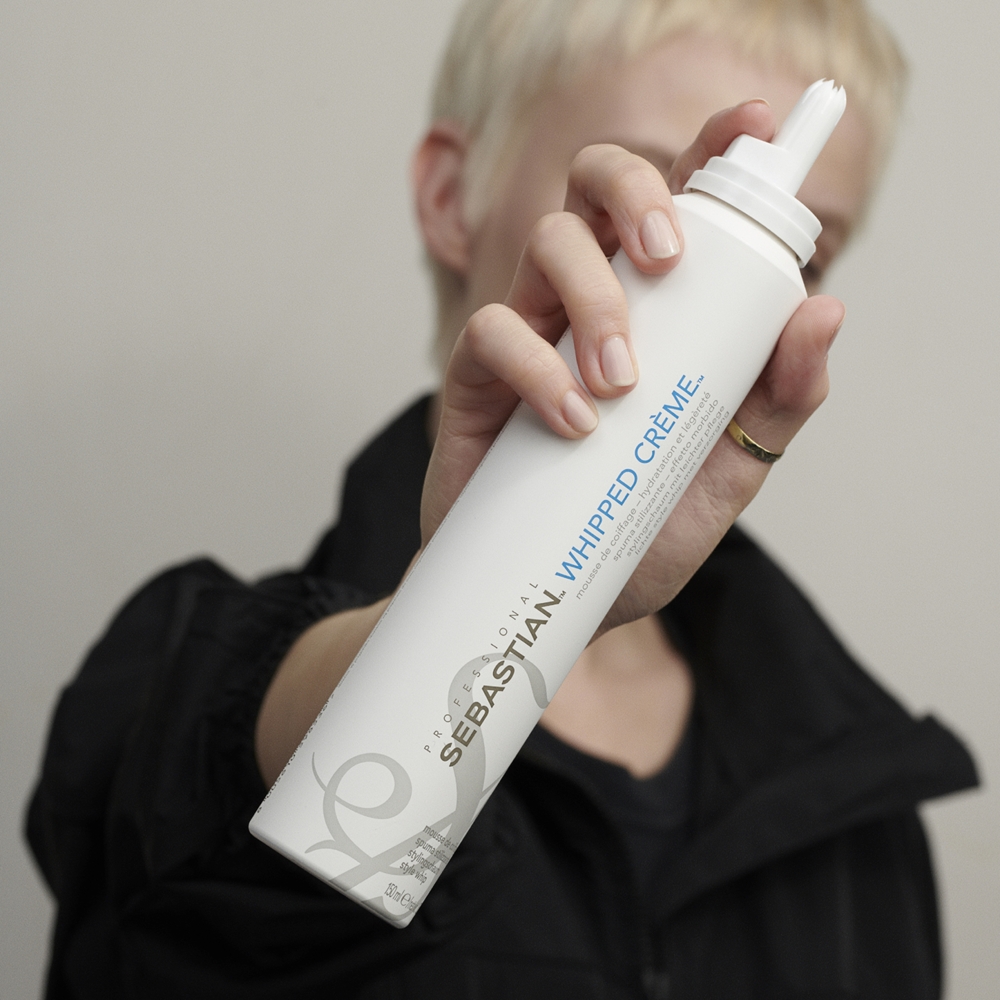 Sebastian Professional Whipped Cream styling foam for wavy hair and
