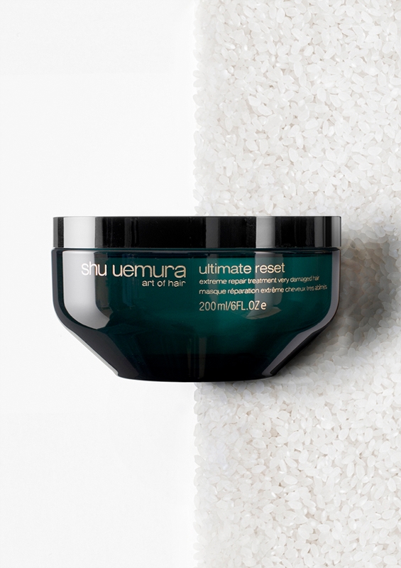 Маска для волос Shu Uemura Ultimate Reset восстанавливающая, с экстрактом риса, 75 мл / 200 мл — фото 4