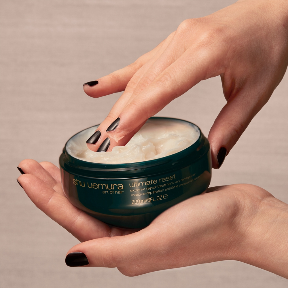 Маска для волос Shu Uemura Ultimate Reset восстанавливающая, с экстрактом риса, 75 мл / 200 мл — фото 5