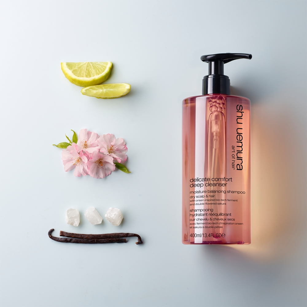 Шампунь для волос Shu Uemura Deep Cleanser Delicate Comfort увлажняющий, для сухой кожи головы, 400 мл — фото 3