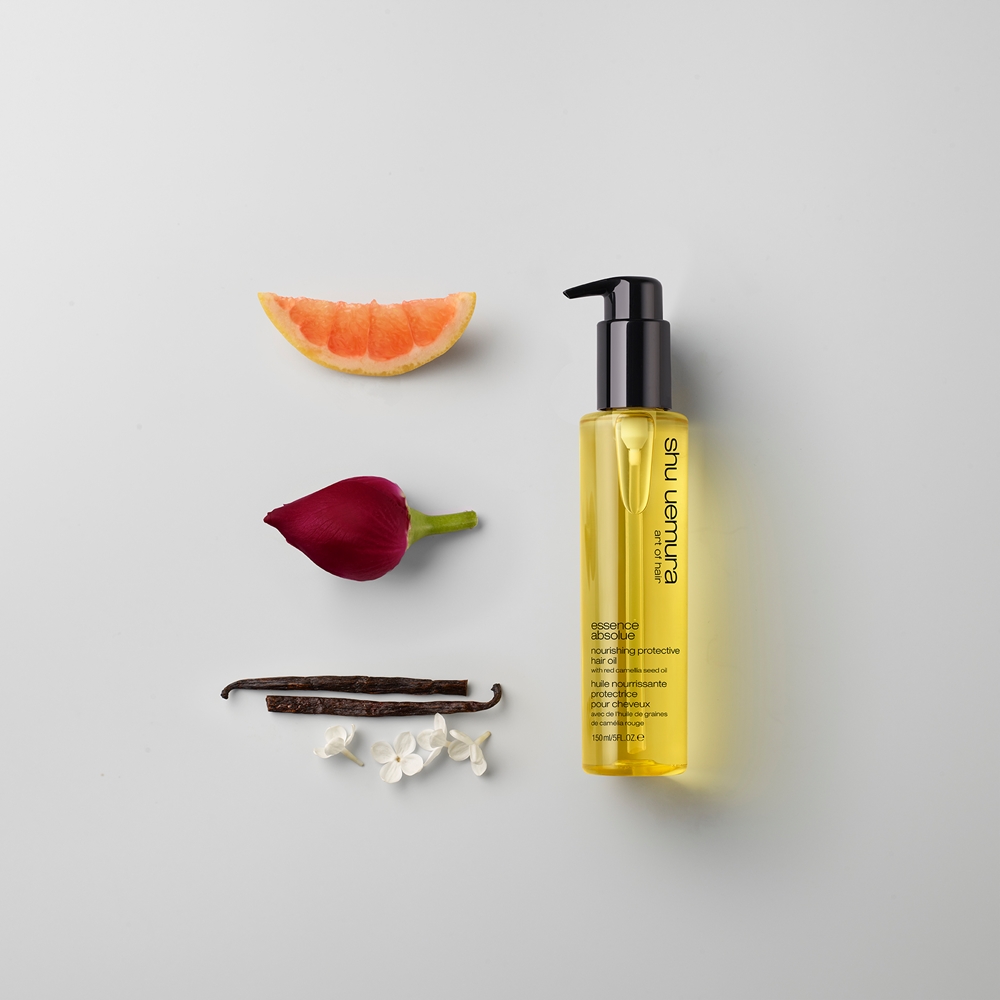 Сухое масло для волос Shu Uemura Essence Absolue защита от температуры и УФ, 50 мл / 150 мл — фото 4