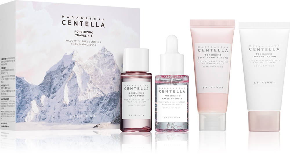 Набор для ухода за лицом SKIN1004 Madagascar Centella Poremizing Travel Kit дорожный, для сужения пор