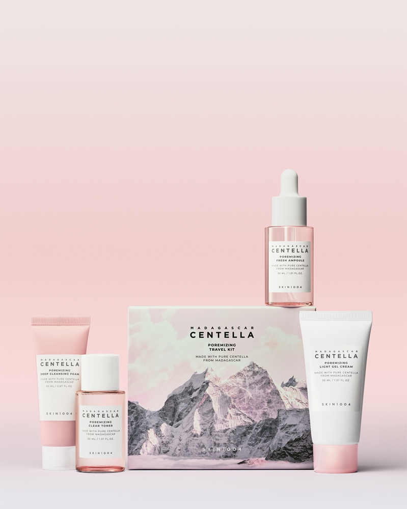 Набор для ухода за лицом SKIN1004 Madagascar Centella Poremizing Travel Kit дорожный, для сужения пор — фото 2