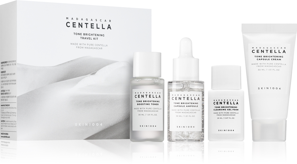 Набор для ухода за лицом SKIN1004 Madagascar Centella Tone Brightening Travel Kit дорожный, для сияния и ровного тона