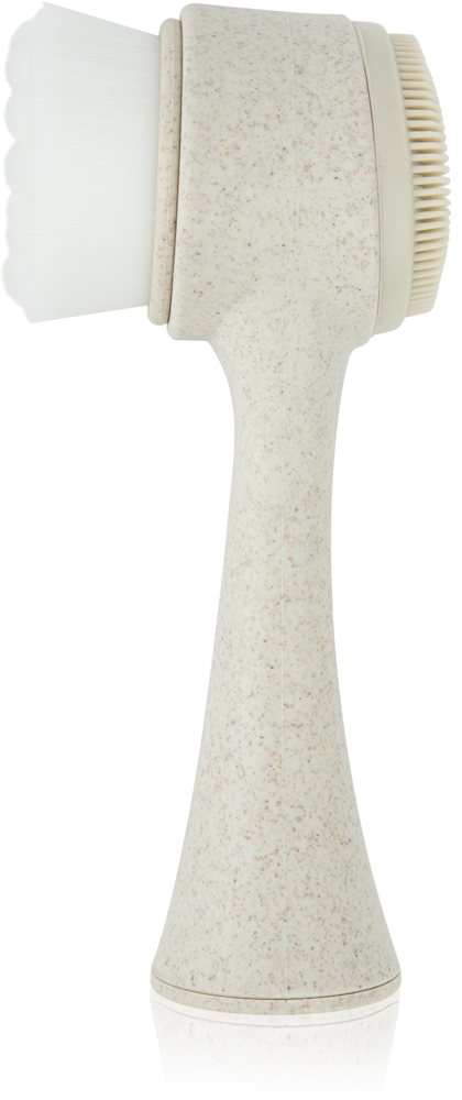 So Eco Facial Cleansing Brush - Двусторонняя щетка для лица с компостируемой ручкой, 1 шт