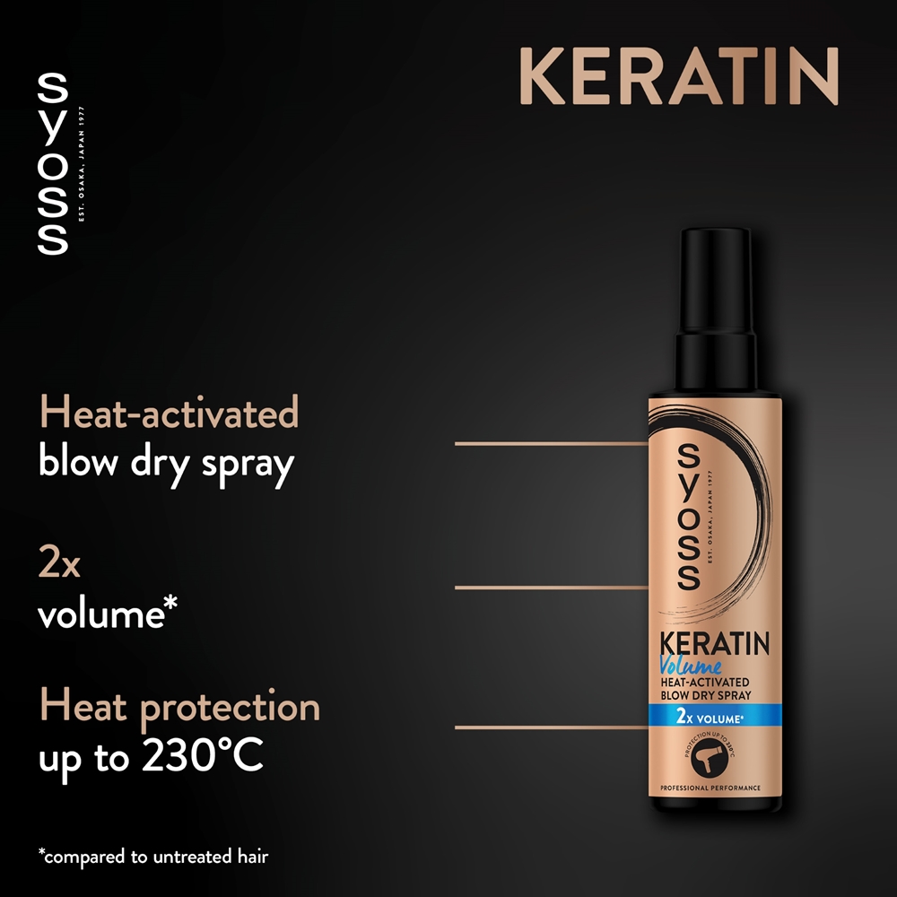 Syoss Keratin Volume Hitzeschutz Spray F r Das Haar F r Mehr Volumen Syoss Keratin Volume Hitzeschutz Spray F r Das Haar F r Mehr Volumen