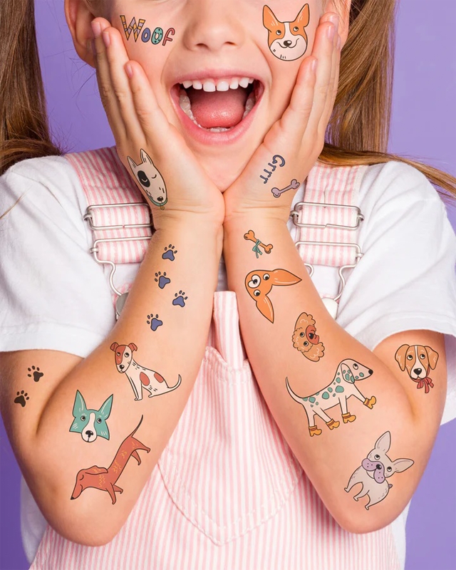 Boerni Gepard Tattoos Für Kinder - 10 Blätter Wasserdichte Temporär-Tattoos Für Partys