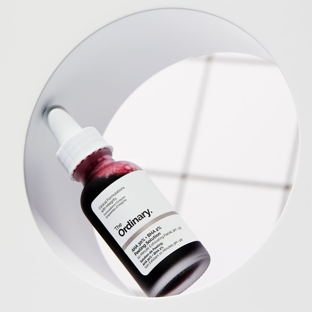 The Ordinary AHA 30% + BHA 2% Peeling Solution solution effet exfoliant ...