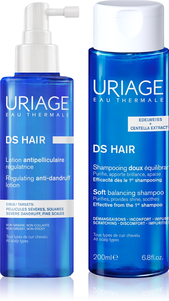 Набор для волос и кожи головы Uriage DS HAIR Set против сухости и зуда, 1 шт
